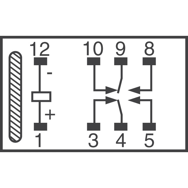 G6S-2G-TR DC12 Omron Electronics Inc-EMC Div  Signal Relays Up to 2 Amps